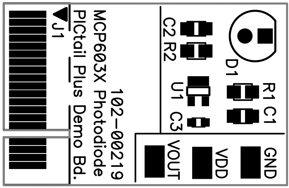 MICROCHIP MCP6031 Photodiode PICtail Plus Demo Board - fig 8