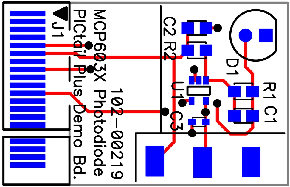 MICROCHIP MCP6031 Photodiode PICtail Plus Demo Board - fig 9
