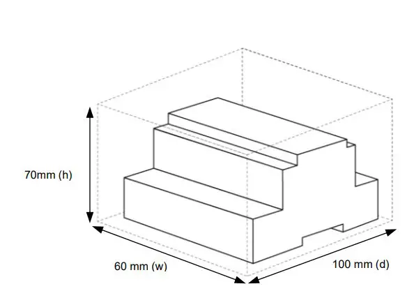 Intesis INMBSRTR0320000 Installation Guide - Dimantion