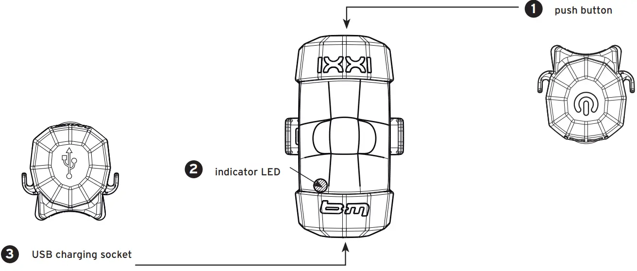 busch plus muller Battery Powered Rear Light fig 1