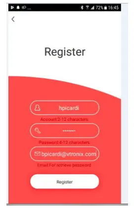 VTRONIX Q380 EW Wi Fi Enabled Mini Split Remote Control - REGISTER