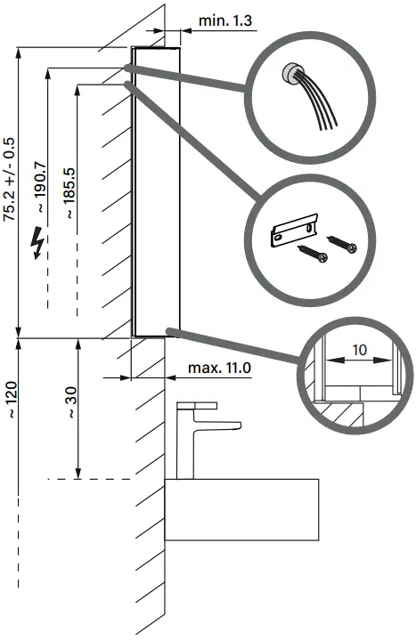 Schneider Object Line Comfort LED Mirror Cabinets C01