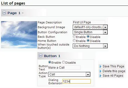 ALGO 8036 SIP Multimedia Intercom - User Interface Page 3