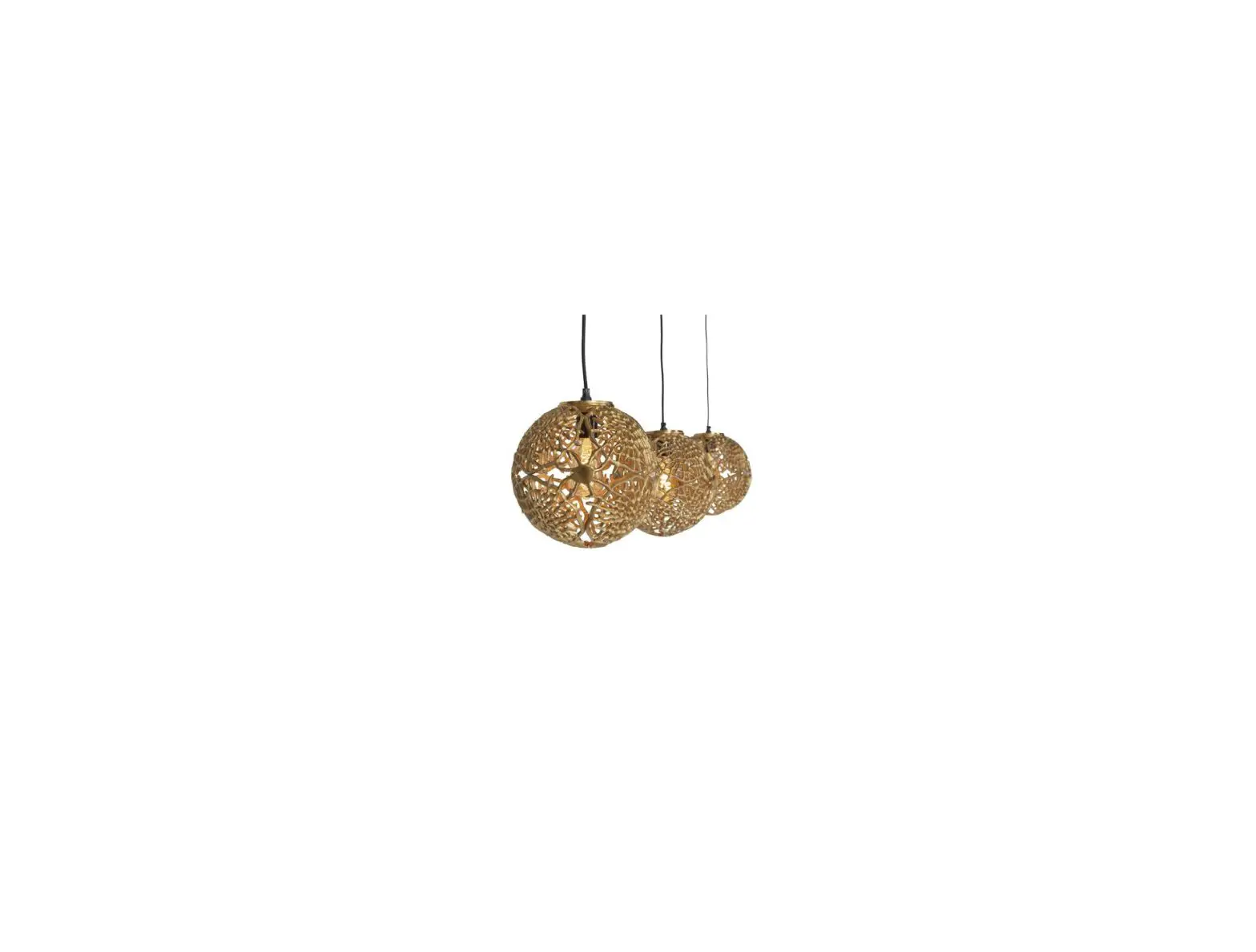 Qazqa 104880 Maro Hl 3 Gold Round Hanging Lamp Instruction Manual