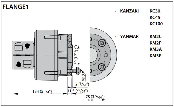 vetus BULFL0835 Flexible Propeller Shaft Coupling-FIG8