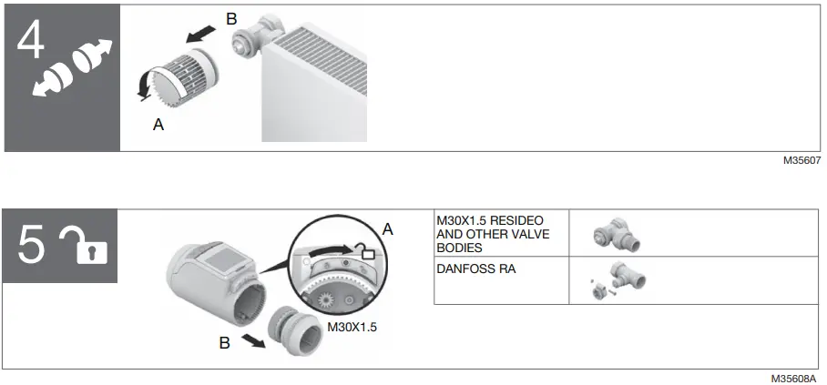 Honeywell Home HR90 Electronic Radiator Controller-INSTALLATION2