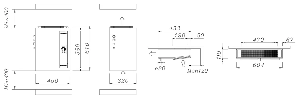 Diamond HN170M-1R Split Freezer - Drawing 15