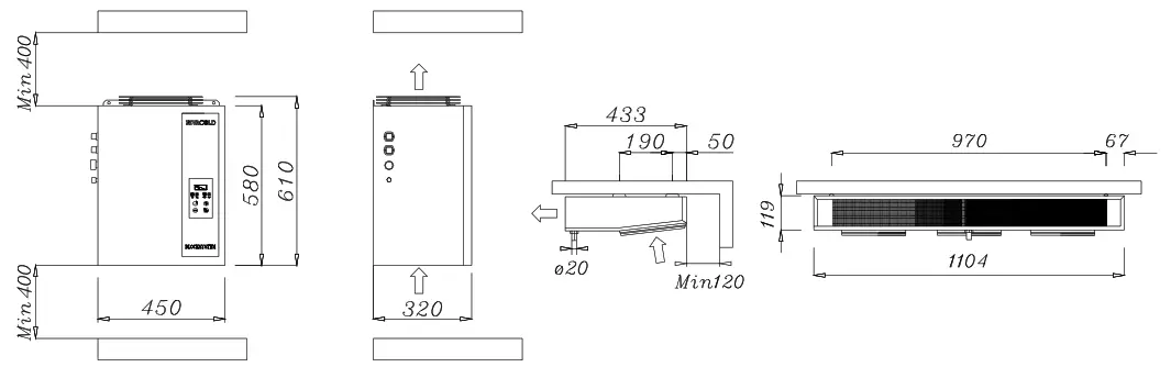 Diamond HN170M-1R Split Freezer - Drawing 16
