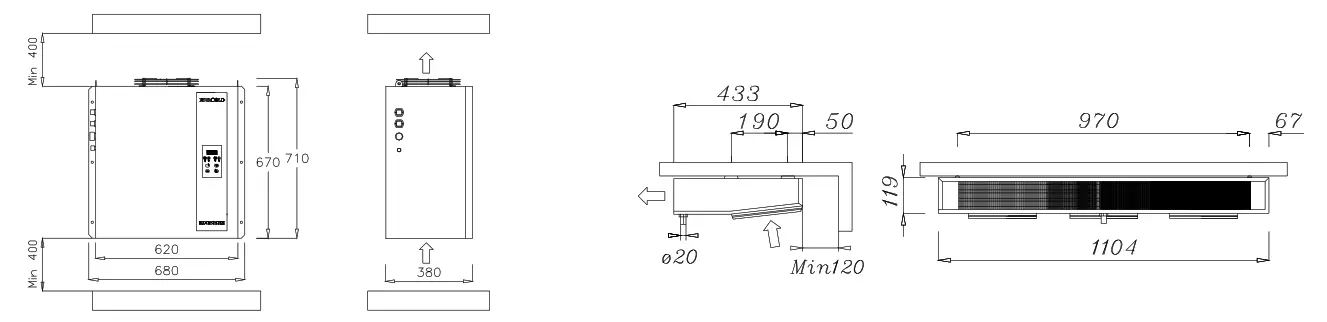 Diamond HN170M-1R Split Freezer - Drawing 17