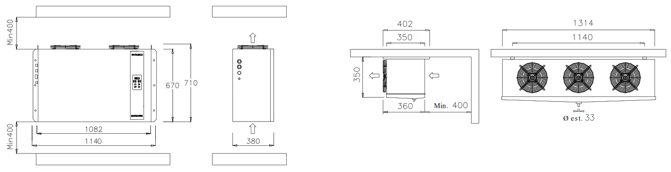 Diamond HN170M-1R Split Freezer - Drawing 19