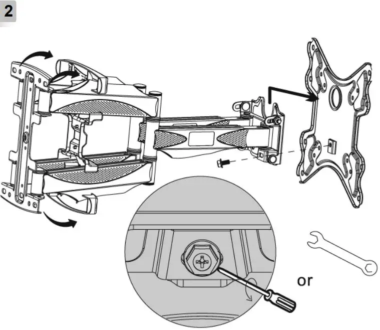 gembird WM-60RT-01 Premium TV Wall Mount (Rotate and Tilt) 32 Inch 60 Inch 35 Kg-fig3