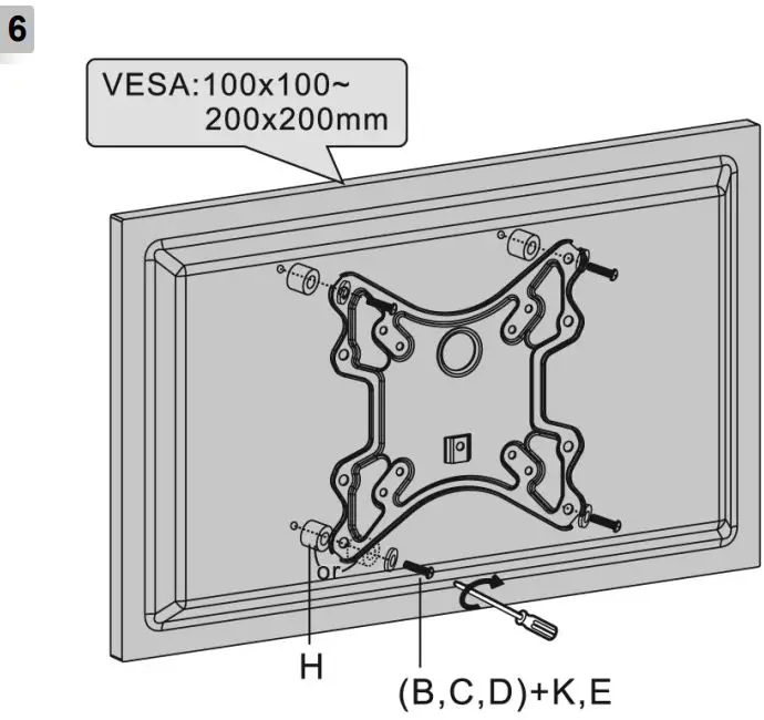 gembird WM-60RT-01 Premium TV Wall Mount (Rotate and Tilt) 32 Inch 60 Inch 35 Kg-fig7