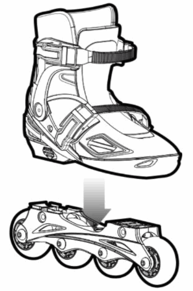 Kmart 43172504 Inline and Roller Combo Skates - fig 1