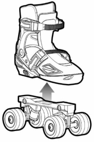 Kmart 43172504 Inline and Roller Combo Skates - fig