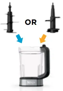 NINJA Foodi SS351 Power Pitcher System - Holding the blade