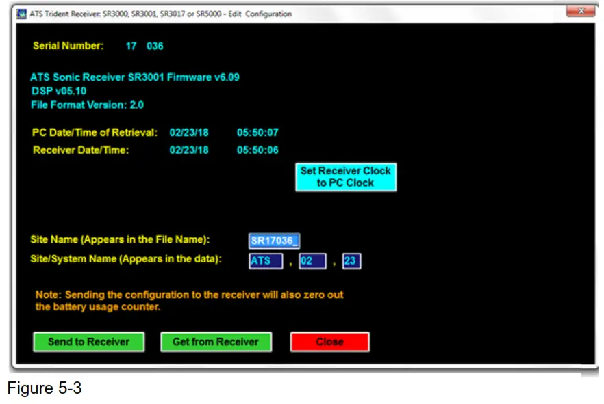 ADVANCED TELEMETRY SYSTEMS SR3001 Trident JSATS Autonomous Node Receiver - Figure 5-3