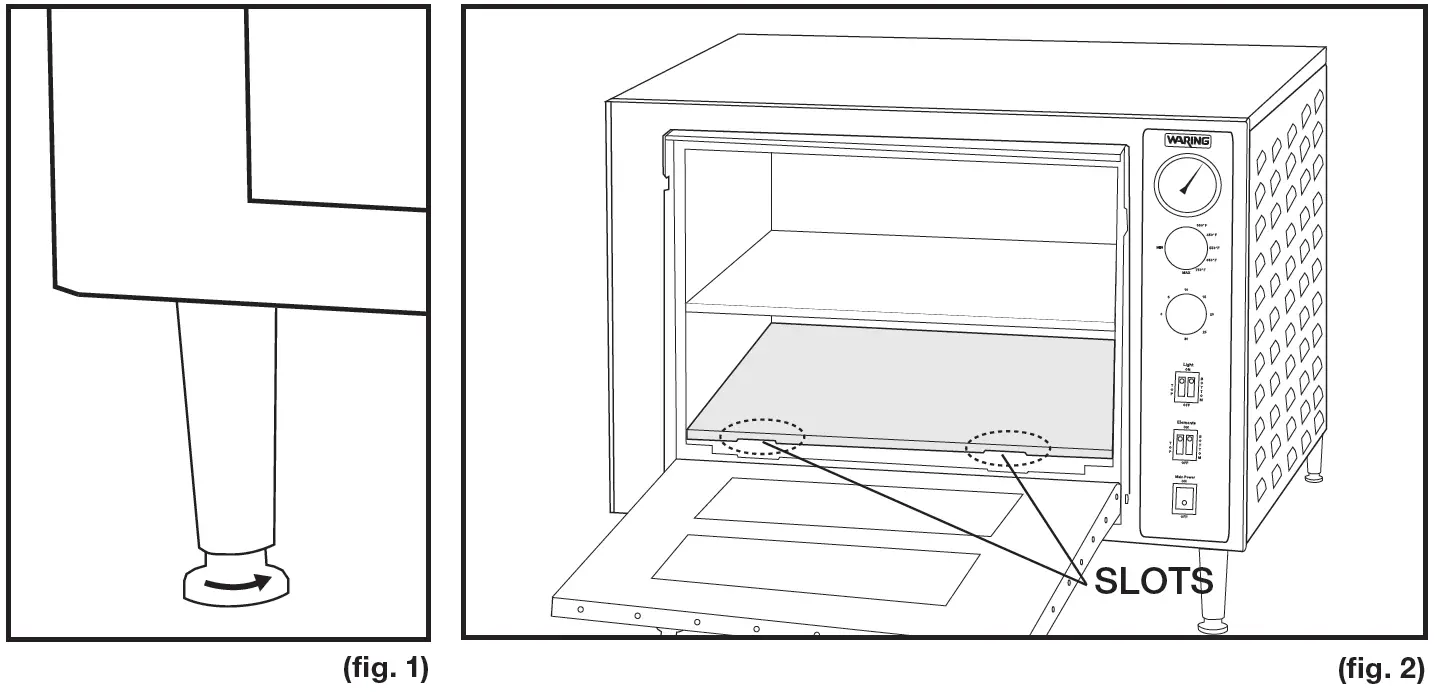 WARING COMMERCIAL WPO700 Pizza Oven installation