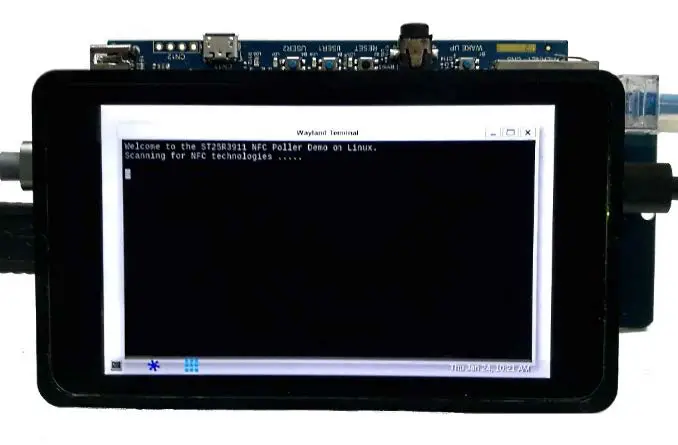 Discovery Kit running the nfcPoller application