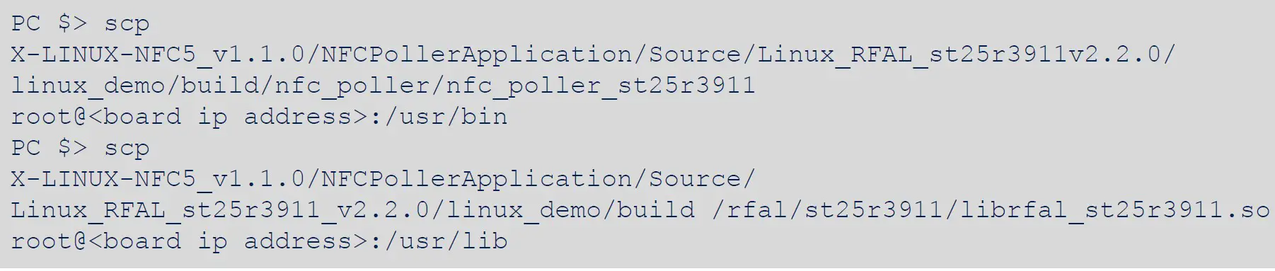 How to run the RFAL Linux application on STM32MP157F-DK2 01