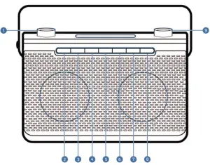 Majority Comberton DAB FM Radio - FrontView