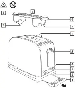 Russell Hobbs 23330-56 Toaster for Two Slices - fig1