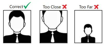 LTS LTK3410MF Face Recognition Terminal - Size