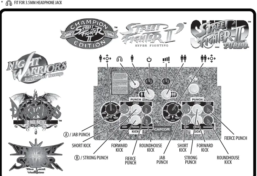ARCADE1UP SFBB Street Fighter II Big Blue fig 5