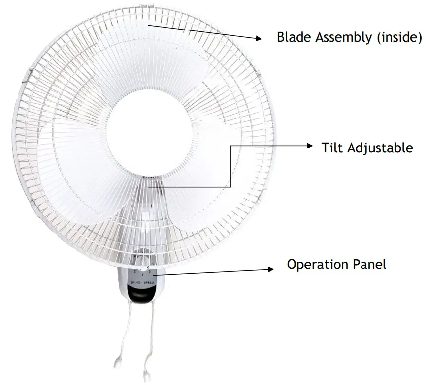 HELLER HWF40P 40cm Wall Fan with Pull Cord - Getting to Know