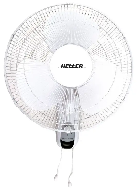 HELLER HWF40P 40cm Wall Fan with Pull Cord