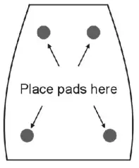 TAGA HARMONY TAGA10018 B 40 V 3 Bookshelf Speaker - rubber pads