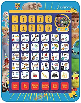 LEXIBOOK JCPAD002TSi1 Disney Story 4 Woody Buzz Educational Bilingual Interactive Tablet
