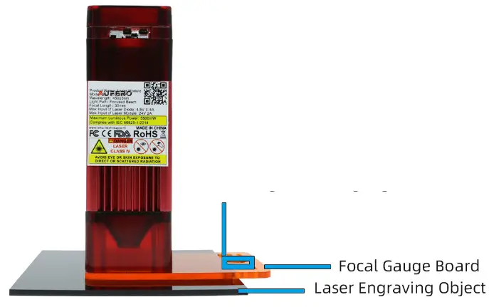 AUFERO LU2-4SF Laser Module- focal gauge board