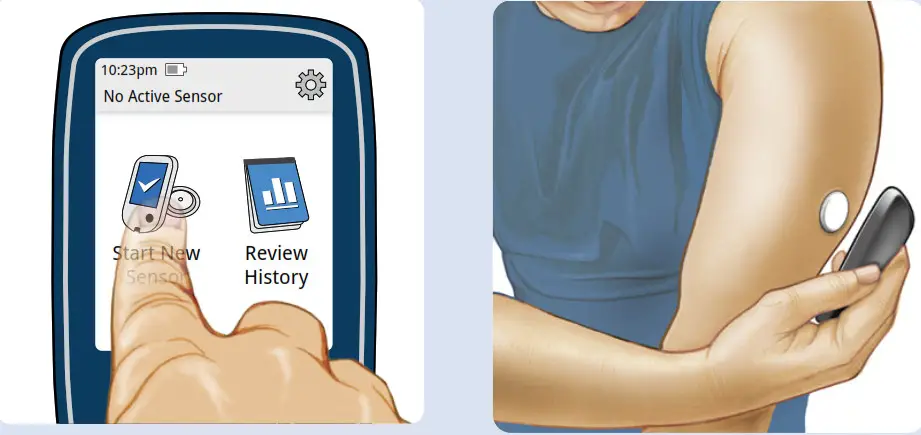 MyEHCS FreeStyle Libre 2 Reader- Start new Sensor 2