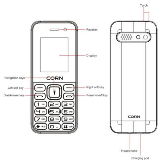 CORN Q3 MT350 Mobile Phone - Overview