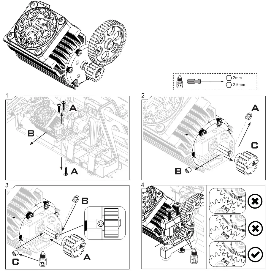 ARRMA Ehicle With Waterproof Electronics - Change the Pinion or Motor