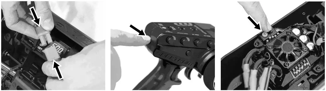 ARRMA Ehicle With Waterproof Electronics - Connect ESC and Power On