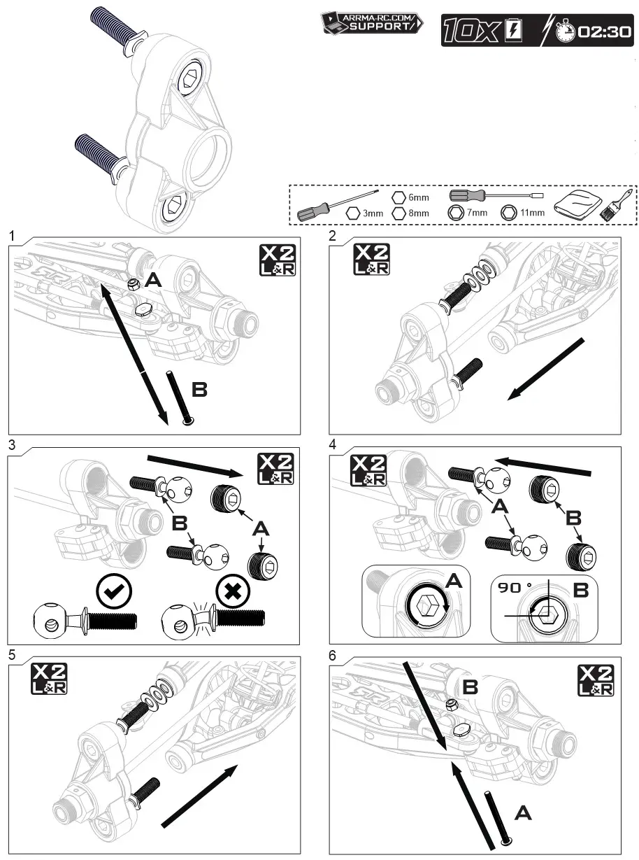 ARRMA Ehicle With Waterproof Electronics - Pivot Ball Maintenance