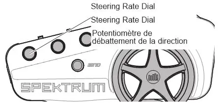 ARRMA Ehicle With Waterproof Electronics - STEERING RATE AND GAIN CONTROL