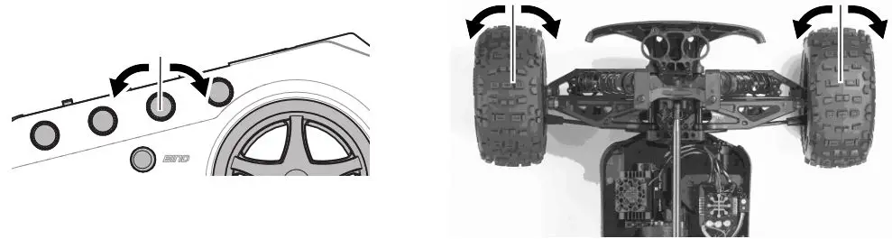 ARRMA Ehicle With Waterproof Electronics - Steering Neutral