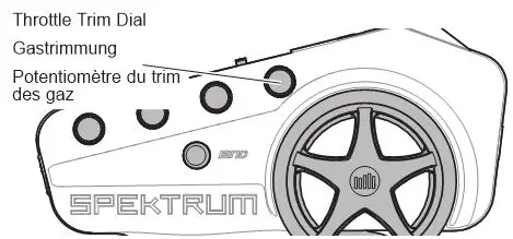 ARRMA Ehicle With Waterproof Electronics - THROTTLE TRIM