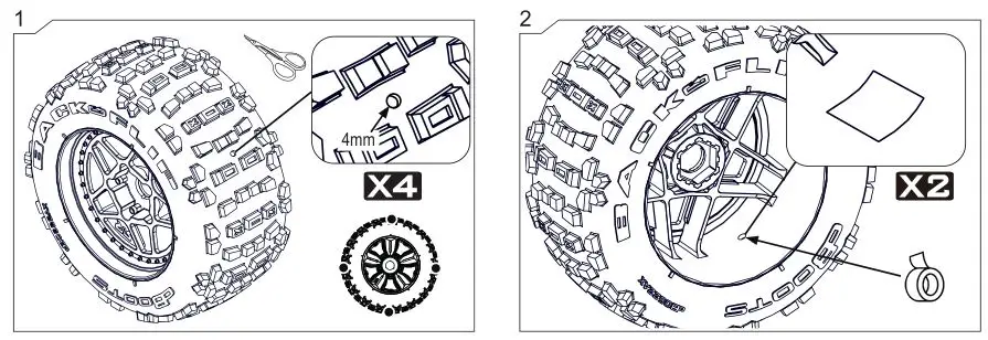 ARRMA Ehicle With Waterproof Electronics - Vent your tires 2