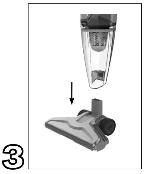ATTACH FLOOR NOZZLE TOUNIT