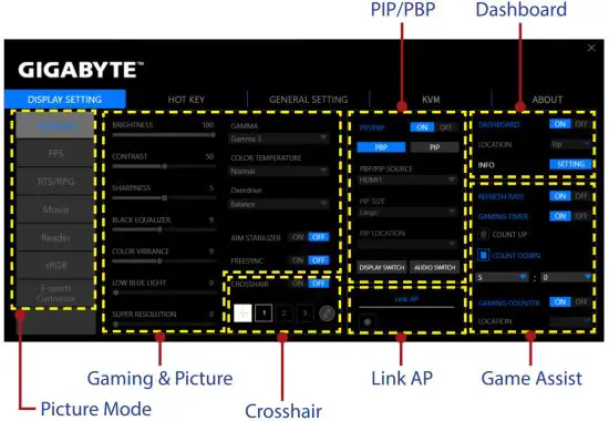GIGABYTE M27QX 27 Inch Gaming Monitor - app9