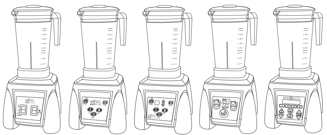 WARING COMMERCIAL MX Series MX1000XTX Xtreme Hi Power Blender-