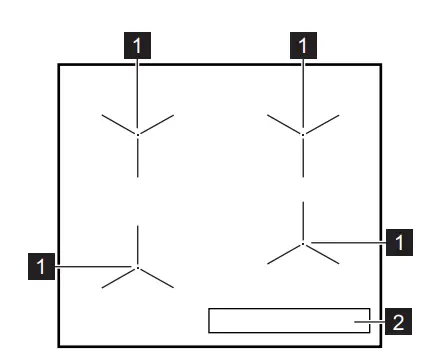 AEG ILB64334CB Induction Hob User Manual - Cooking surface layout
