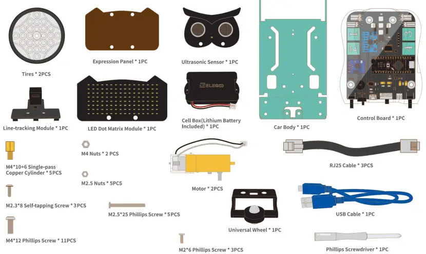 ELEGOO OwlBot Smart Robot Car Kit -