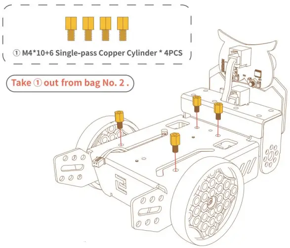ELEGOO OwlBot Smart Robot Car Kit - copper