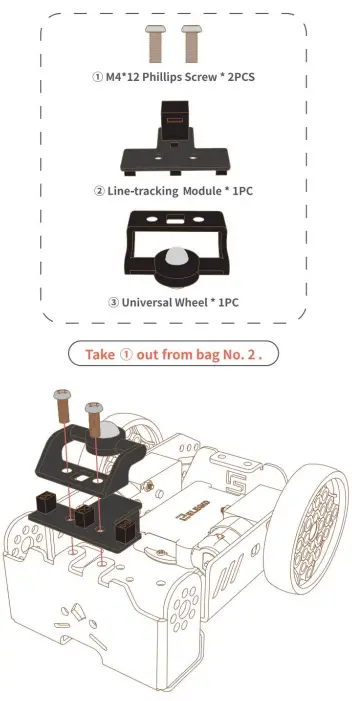 ELEGOO OwlBot Smart Robot Car Kit - traking modle