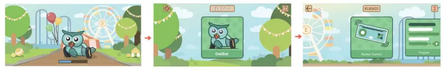 ELEGOO OwlBot Smart Robot Car Kit - using the app
