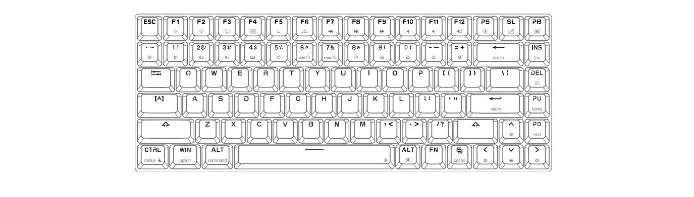 Skyloong Gk84 Usb+bluetooth 2 Mode Keyboard Instruction Manual Skyloong Gk84 Usb+bluetooth 2 Mode Keyboard Instruction Manual